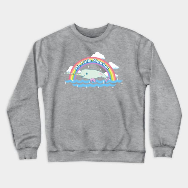 My Little Narwhal Crewneck Sweatshirt by tuuli_jii